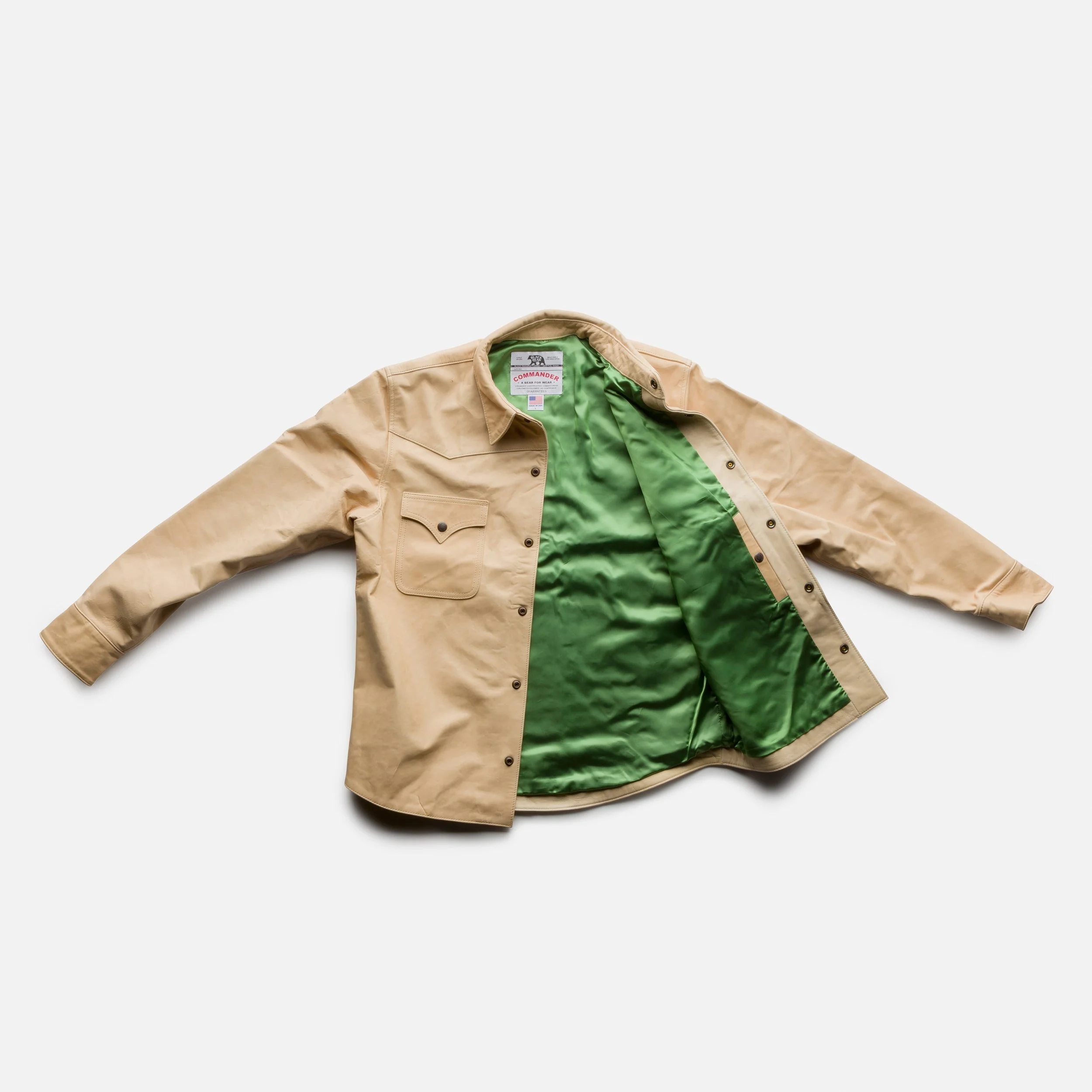 Black Bear Brand - Aged IVORY Western Horween Jacket — Black Bear